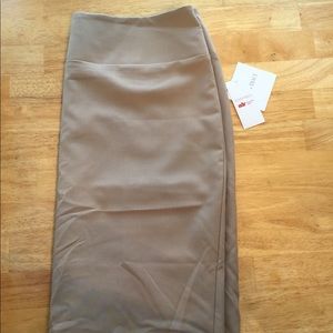 Khaki Ellen Tracy Pencil Skirt